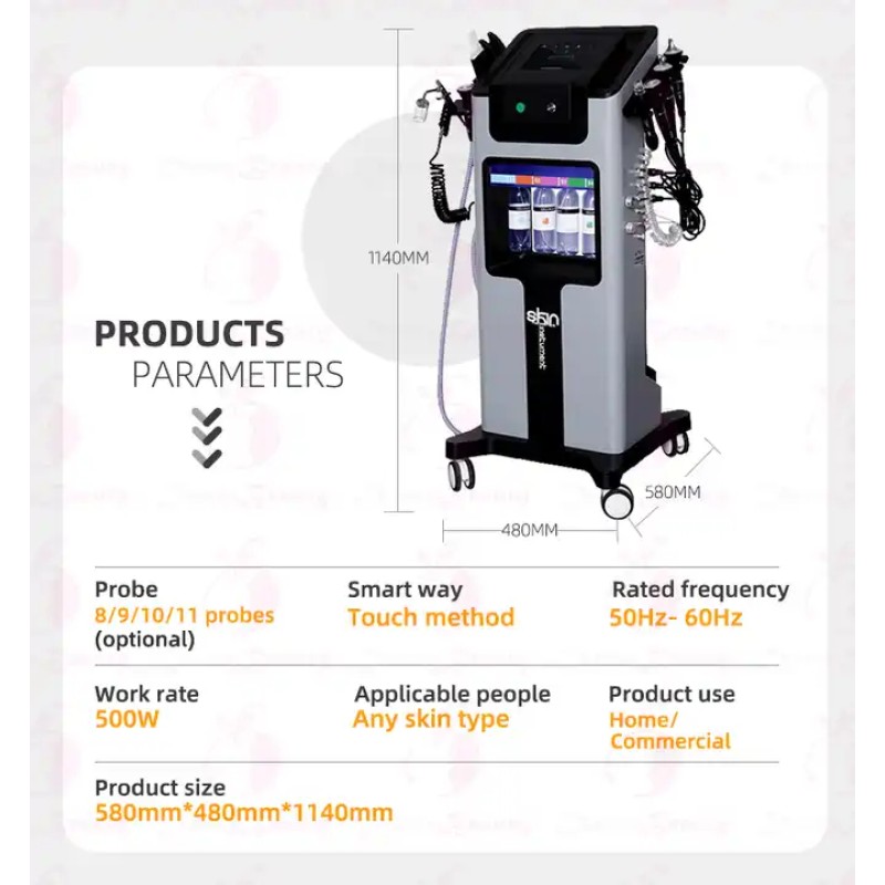 Professional 6 In 1 Hydrafacial Deep Cleaning Moisturizing Machine